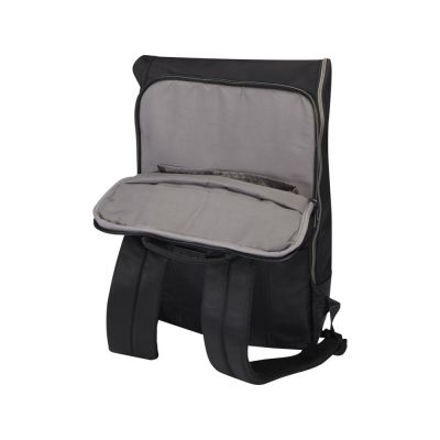 Рюкзак Rhine 15 GRS со сворачивающимся верхом на 18 л из материала, переработанного по стандарту GRS, сплошной черный-5