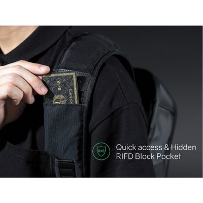 Атикражный рюкзак FlipPack для ноутбука 15.6, черный-9