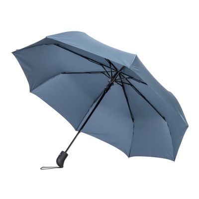 Зонт-полуавтомат Roof с куполом из переработанного пластика, антрацит 2165C-1