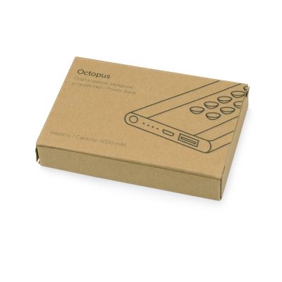 Портативное зарядное устройство Octopus, серебристый-6