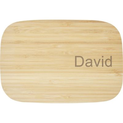 Tite Контейнер для обеда из нержавеющей стали с бамбуковой крышкой, серебристый-5