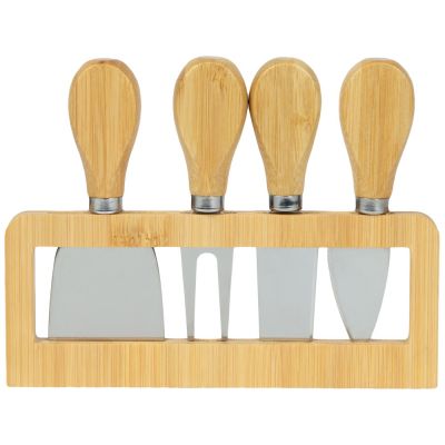 Набор для сыра из бамбука со съемной подставкой Camembert-5