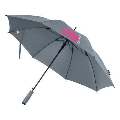 Зонт трость 23 Niel из переработанного ПЭТ-пластика, полуавтомат - Серый-6