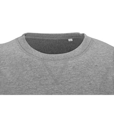 Свитшот оверсайз Lisbon унисекс, серый меланж-4