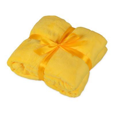 Подарочный набор с пледом, термокружкой и миндалем в шоколадной глазури Tasty hygge, желтый-2