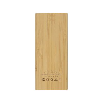 Внешний аккумулятор из бамбука Bamboo, 5000 mAh-3