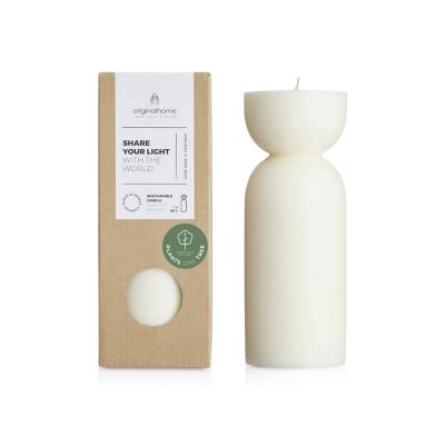Originalhome органическая свеча - средняя - Белый-0