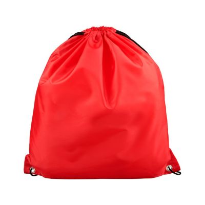 Рюкзак со шнурком Oriole из переработанного ПЭТ, красный-2