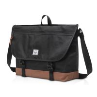 Сумка-мессенджер Herschel Cove из переработанного материала 22,5 л - сплошной черный