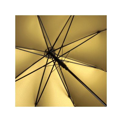 Зонт-трость 1159 Double face полуавтомат, черный/золотистый-1