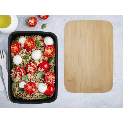 Mangi Ланч-бокс 750 мл - сплошной черный-4