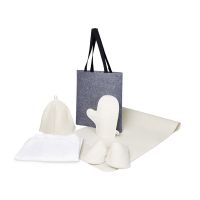 Банный набор с килтом Healing, мужской, белый