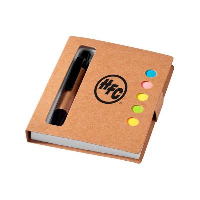 Набор стикеров Expose с ручкой и блокнотом А7, натуральный (P)-2