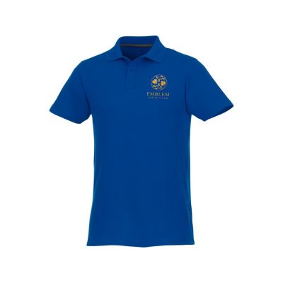 Мужское поло Helios с коротким рукавом, синий-5