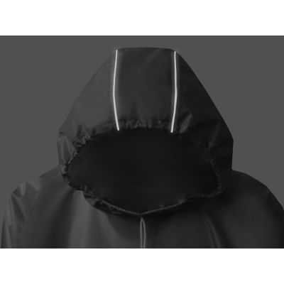 Дождевик - пончо Galaxy со светоотражающими элементами, белый-9