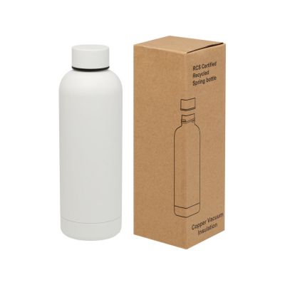Spring медная бутылка с вакуумной изоляцией, сертифицированная согласно RCS, 500 мл - Белый-0