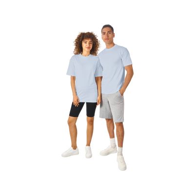 Футболка из френч терри Warsaw унисекс 220гр, небесно-голубой-5