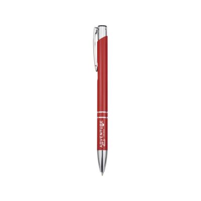 Шариковая ручка Moneta из переработанного алюминия - Красный-3