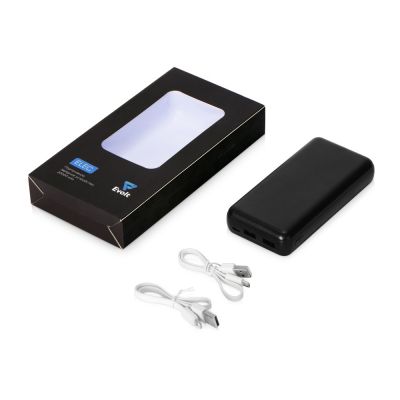 Портативное зарядное устройство Elec, 20000 mAh, черный-7