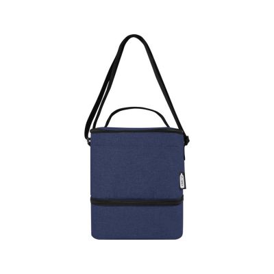 Tundra, сумка-холодильник из переработанного PET-пластика, для обеда, на 9 банок - Heather navy-1