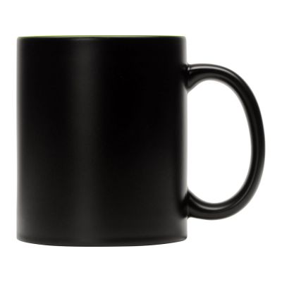 Кружка-хамелеон Surprise матовая, черный/зеленое яблоко-1