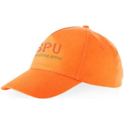 Бейсболка Мемфис 230 5-панельная, оранжевая-5