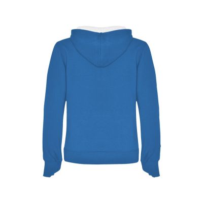 Толстовка с капюшоном Urban женская, королевский синий/белый-1