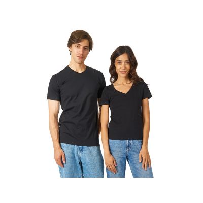 Футболка Heavy Super Club мужская с V-образным вырезом, черный-4