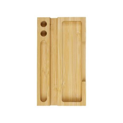 Настольный органайзер с вечным календарем и подставкой для телефона Akira, натуральный-5