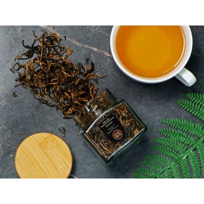 Чай красный, серия Ceremony, Жянь хун (золотая обезьяна), стеклянная банка-5