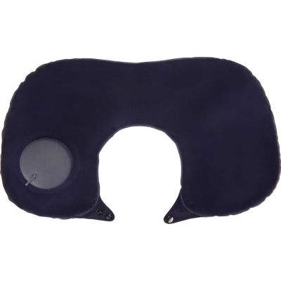 Подушка под шею с помпой Push, синий-5