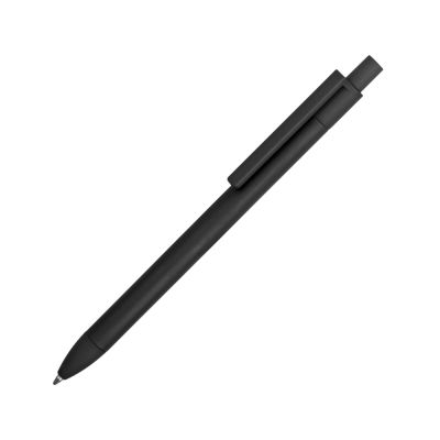 Ручка металлическая soft-touch шариковая Haptic, черный-0