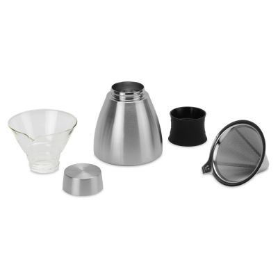 Кофеварка POUR OVER, 1000 мл, серебристый/черный-3