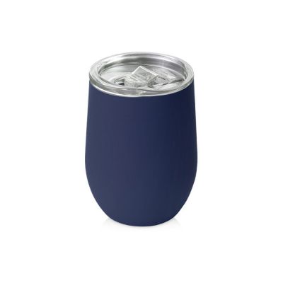 Термокружка Vacuum mug C1, soft touch, 370мл, темно-синий-0