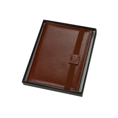 Папка-портфолио Alessandro Venanzi с блокнотом А5, коричневый-3