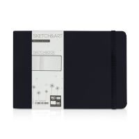 Скетчбук Sketch & Art в твердом переплете 213х146 мм, 80 л. белой бумаги 150 г/м2, черный