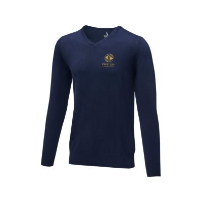 Мужской пуловер Stanton с V-образным вырезом, темно-синий-3