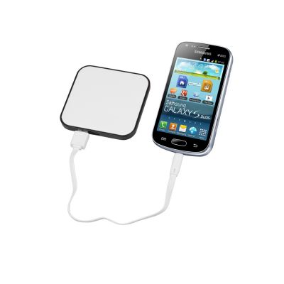 Портативное зарядное устройство (power bank) Квадрум, 2600 mAh, черный-2