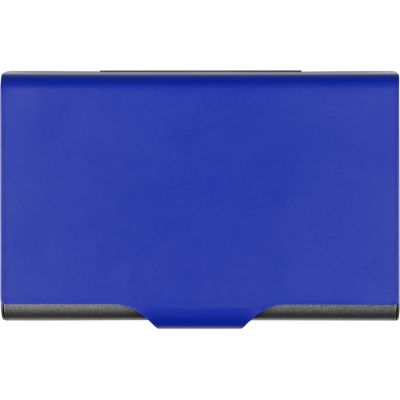 Набор Slip: визитница, держатель для телефона, серый/синий-3