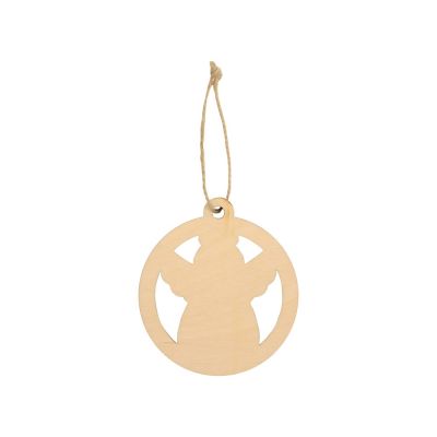 Подвеска деревянная Рождественский ангел-2