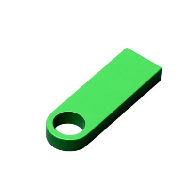 USB 2.0-флешка на 32 Гб с мини чипом и круглым отверстием, зеленый-1
