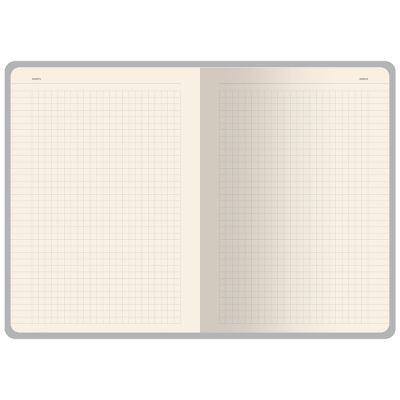 Бизнес-тетрадь А5 Pragmatic Contrast, 40 листов в клетку, серый с черным срезом-3