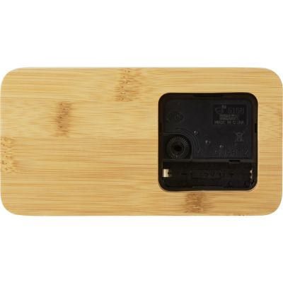 Прямоугольные настольные часы из бамбука Squarium-3