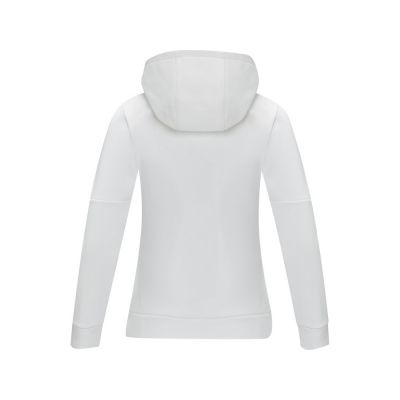 Женский свитер анорак Sayan на молнии на половину длины с капюшоном, белый-2