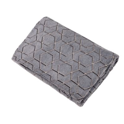 Светящийся в темноте плед Lattice черный-2