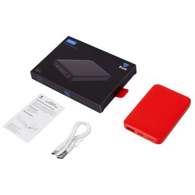 Внешний аккумулятор Simp, 5000 мАч, красный-1