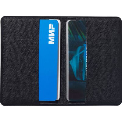 Футляр-книжка на 4-е карты с RFID Favor, черный-3