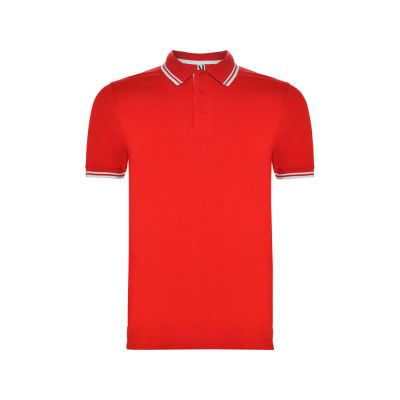 Рубашка поло Montreal мужская, красный/белый-0