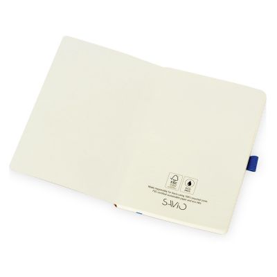 Блокнот Sevilia Soft, гибкая обложка из крафта A5, 80 листов, крафтовый/синий-1
