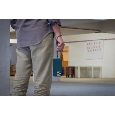 Ремешок-держатель для телефона на запястье Lany Wristband Eco, серый-8